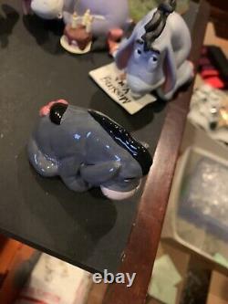 Figurines en céramique Winnie l'Ourson et ses amis de DISNEY Lot de 9 Eeyore