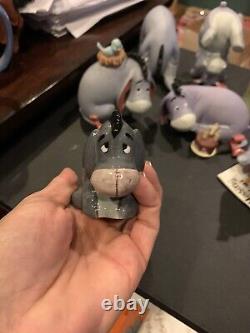 Figurines en céramique Winnie l'Ourson et ses amis de DISNEY Lot de 9 Eeyore