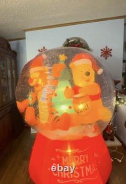 Gemme personnalisée gonflable Airblown Winnie l'Ourson et Tigrou en globe de neige de 6 pieds