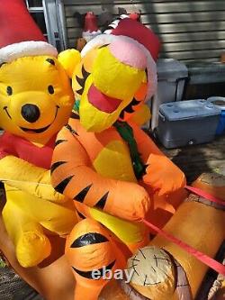 Gemmy Disney Winnie The Pooh Tigger Eeyore Airblown Noël Gonflable 8 Pieds