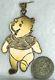 Grand Pendentif En Or 14 Carats Winnie The Pooh Des Années 1980