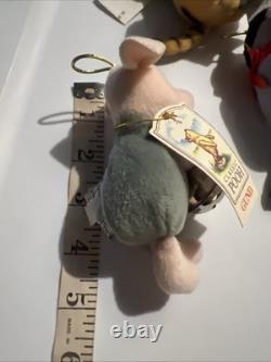 Gund Classic Winnie l'Ourson Décorations de Noël en Peluche Pooh Porcinet Eeyore Tigrou Ensemble de 4 RARE