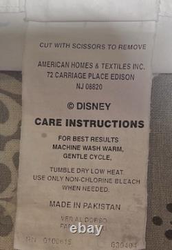 HTF Disney Winnie l’Ourson Bleu Toile Ensemble de draps taille pleine avec taies d’oreiller À LIRE