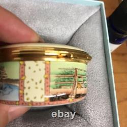 Halcyon Days Disney Classic Winnie Le Pooh Enamel Trinket Box Avec Boîte Used Gc