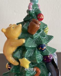 Halcyon Days Enamel Trinket Box Disney Winnie L'arbre De Noël Pooh