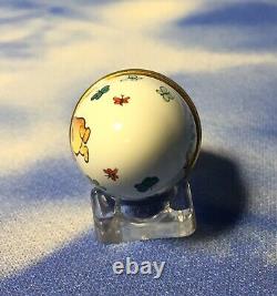 Halcyon Days Enamels Winnie L’ourson Avec Papillons Egg Trinket Box Avec Box Euc