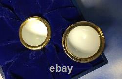 Halcyon Days Enamels Winnie L’ourson Avec Papillons Egg Trinket Box Avec Box Euc