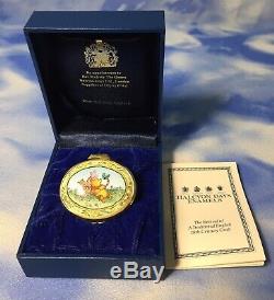 Halcyon Days Winnie L'ourson Un Endroit Parfait Pour Se Reposer Un Moment Émail Boîte Euc