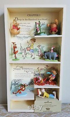 Hallmark Winnie The Pooh Vitrine Avec Tous Les 9 Figurines Incluses Ensemble Complet