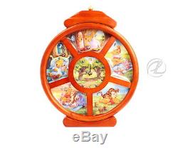 Horloge Disney Vintage Winnie L'ourson Bradford Exchange Chine Plaques Ltd Retraité