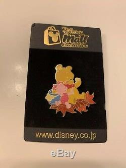 Japon Disney Mall Baby Winnie L'ourson Et Le Cochon Feuilles D'automne Le 100 Htf Rare