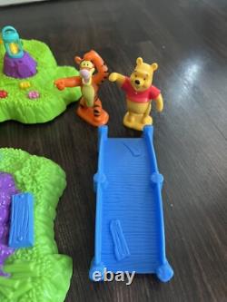 Jeu de camping amusant Winnie l'Ourson Vtg 2000 avec figurines, lumières et sons FONCTIONNEL