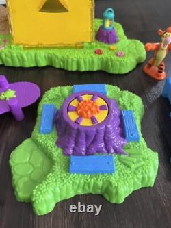 Jeu de camping amusant Winnie l'Ourson Vtg 2000 avec figurines, lumières et sons FONCTIONNEL