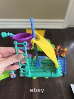 Jeu de camping amusant Winnie l'Ourson Vtg 2000 avec figurines, lumières et sons FONCTIONNEL