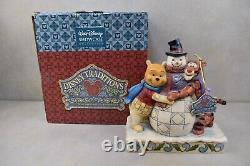 Jim Shore Disney Showcase Hiver Hugs Winnie The Pooh, Tigger Et Snowman