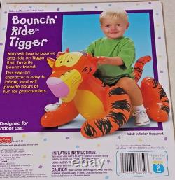 Jouet gonflable Tigger Bouncin' Ride Winnie l’Ourson vintage Mattel, scellé NOS
