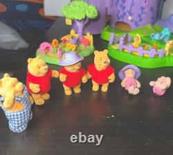 Jouet vintage Disney Winnie l’Ourson Delightful Days maison dans les arbres jardin lot de 40+