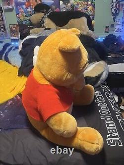 Jumbo Disney Winnie l'ourson VTG Grand ours en peluche de 36 pouces