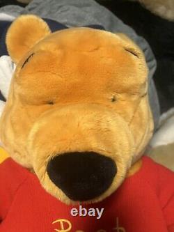 Jumbo Disney Winnie l'ourson VTG Grand ours en peluche de 36 pouces