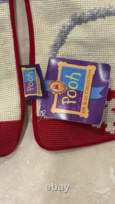 Jupe de sapin de Noël en point de croix Vintage Disney Winnie l'ourson NWT RARE HTF