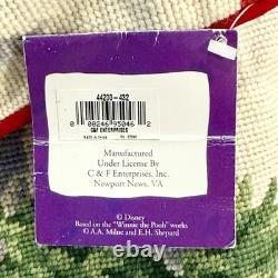 Jupe de sapin de Noël en point de croix Vintage Disney Winnie l'ourson NWT RARE HTF