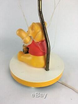 Lampe Vintage Winnie The Pooh Disney Avec Boîte À Musique Honey Pot Et Abat-jour En Ballon