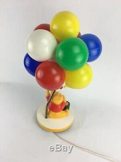 Lampe Vintage Winnie The Pooh Disney Avec Boîte À Musique Honey Pot Et Abat-jour En Ballon