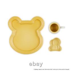 Le Creuset Disney Winnie l’Ourson Service de table de 3 pièces Quince Yellow Nutmeg Neuf