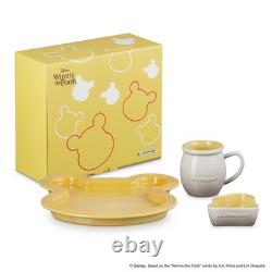 Le Creuset Disney Winnie l’Ourson Service de table de 3 pièces Quince Yellow Nutmeg Neuf