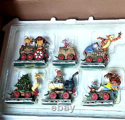 Le Train de Noël Winnie l'Ourson de Danbury Mint Disney L'Express de Pooh 6 pièces Joli.