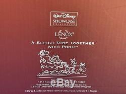 Lenox A Sleigh Ride Ensemble Avec Pooh Figurine Nouveau Dans La Boîte