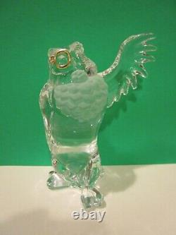 Lenox Crystal Owl Disney Sculpture Winnie Le Pooh - Nouveau En Box Avec Coa