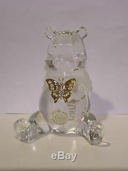 Lenox Disney Crystal Flutterby Ami Sculpture Nouveau Dans Box Coa Winnie L'ourson