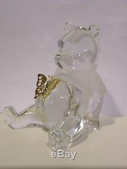 Lenox Disney Crystal Flutterby Ami Sculpture Nouveau Dans Box Coa Winnie L'ourson