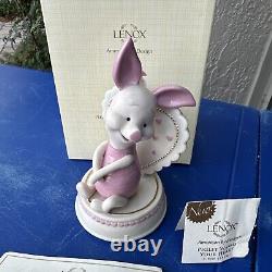 Lenox Disney Winnie l'Ourson et ses amis Piglet réchauffe votre cœur Figurine NIB