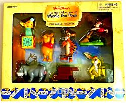 Les nombreuses aventures de Winnie l'ourson - Ensemble de figurines articulées Disney et décorations de gâteau