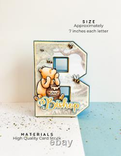 Lettres 3D Winnie l'Ourson, décor de fête d'anniversaire Winnie l'Ourson