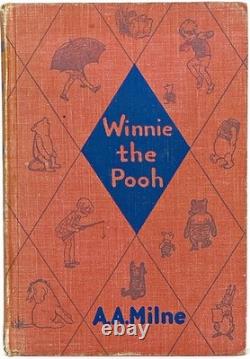 Livres de 1935 WINNIE L'OURSON vintage TIGGER & AMIS Bébé A MILNE ours en peluche