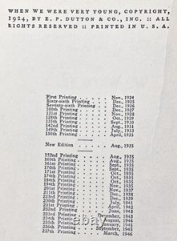 Livres de 1935 WINNIE L'OURSON vintage TIGGER & AMIS Bébé A MILNE ours en peluche