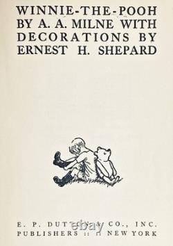 Livres de 1935 WINNIE L'OURSON vintage TIGROU & AMIS Bébé A MILNE ours en peluche