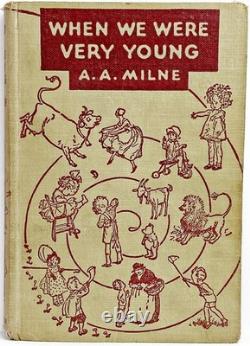 Livres de 1935 WINNIE L'OURSON vintage TIGROU & AMIS Bébé A MILNE ours en peluche