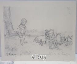 Lot De 9 Winnie L'ourson Illustration Croquis D'ernest Howard Shepard Angleterre