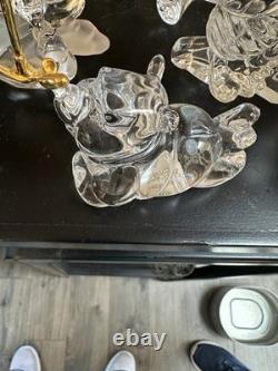 Lot de 14 figurines en cristal Lenox Disney Winnie l'Ourson, toutes dorées