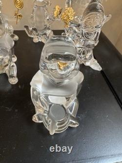 Lot de 14 figurines en cristal Lenox Disney Winnie l'Ourson, toutes dorées