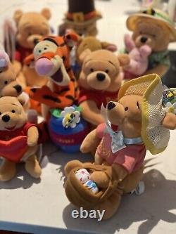 Lot de 23 peluches Vintage Disney Winnie l'Ourson avec étiquettes