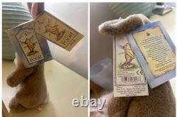 Lot de peluches Vntg Gund Classic Pooh : Lapin, Porcinet, Bourriquet, Tigrou, Winnie l'Ourson, Ours de Pâques
