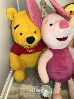 Lot vintage de 4 personnages en peluche Mattel Winnie l'Ourson rares