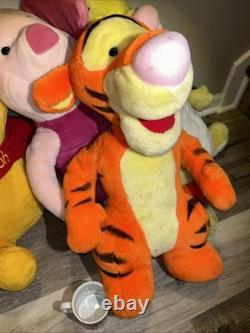 Lot vintage de 4 personnages en peluche Mattel Winnie l'Ourson rares