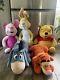 Lot Vintage De 5 Grandes Peluches Winnie L'ourson, Tigrou Et Porcinet