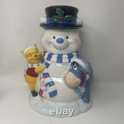 Magasin Disney Winnie l'Ourson Bocal à biscuits Bonhomme de neige Porcinet Eeyore Noël Hiver